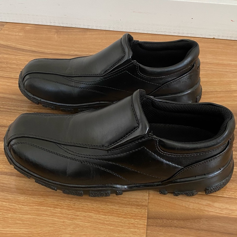 Deer Stags Boys Recess Black Dress Shoes